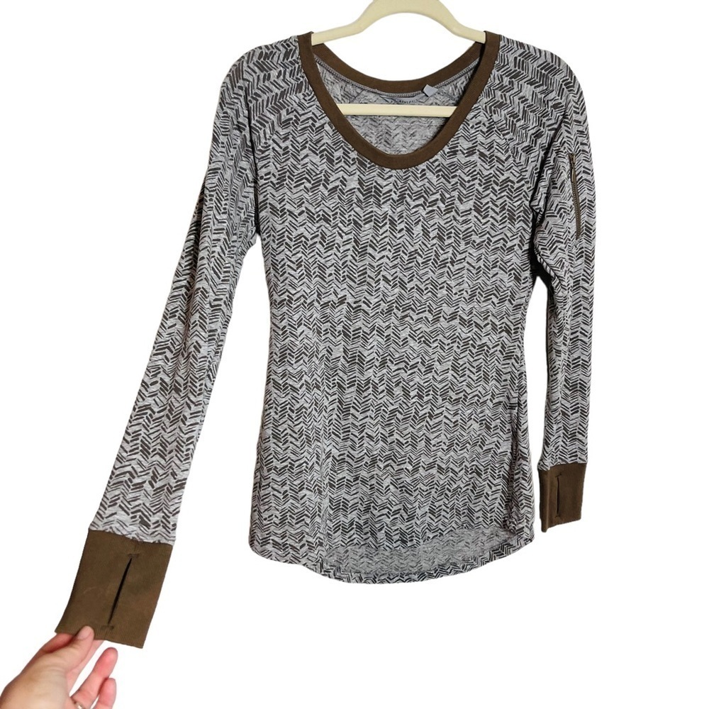 Athleta long sleeve workout top